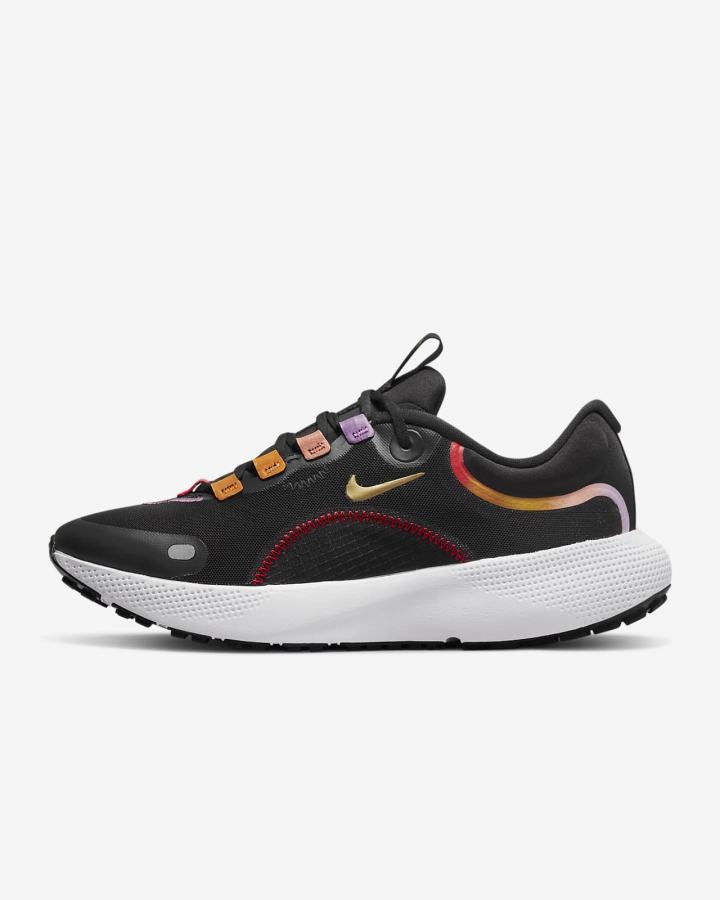 Zapatillas Running Nike React Escape Run Road Mujer Negras Rojas Naranjas Metal Doradas | TQGPV-9572