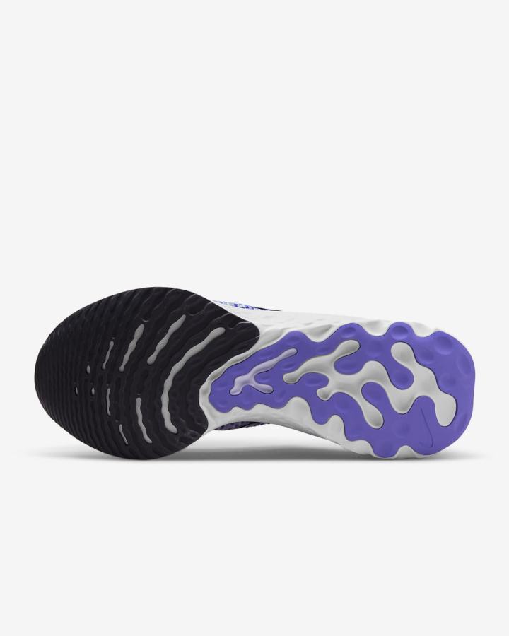 Zapatillas Running Nike React Infinity Run Flyknit 3 Road Hombre Plateadas Moradas Negras | BUKJI-3109