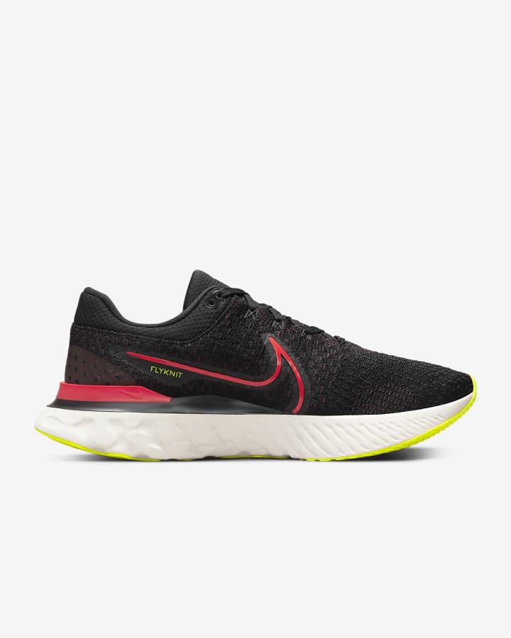 Zapatillas Running Nike React Infinity Run Flyknit 3 Road Hombre Negras Rojas | CLZOW-4703