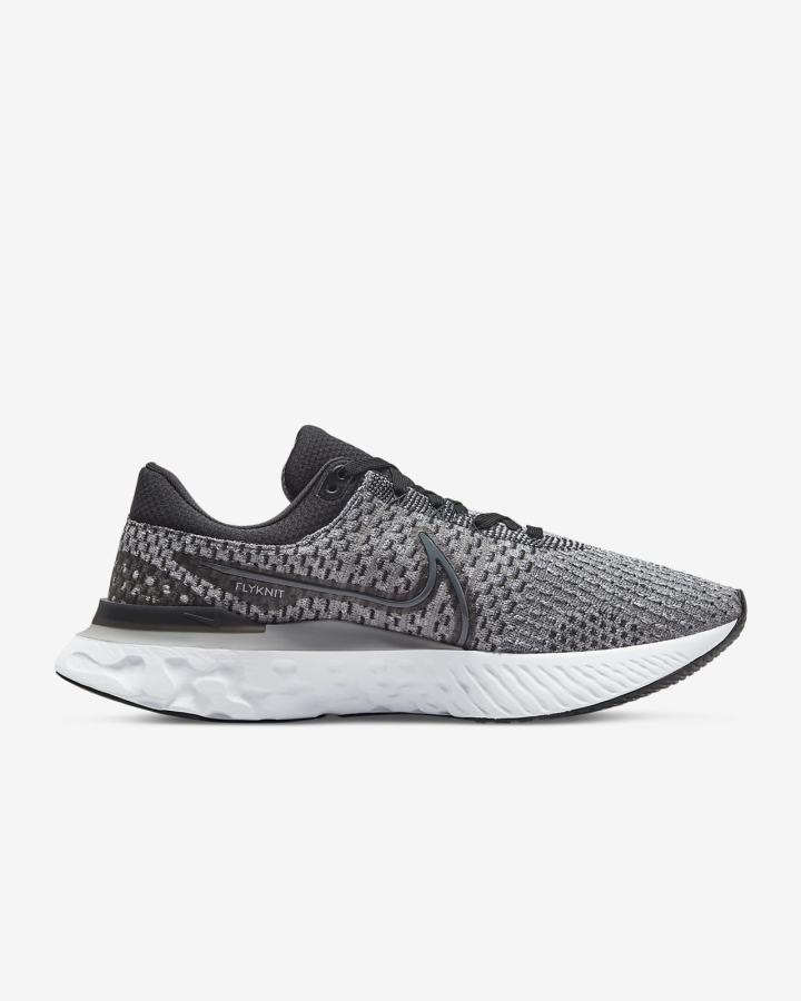 Zapatillas Running Nike React Infinity Run Flyknit 3 Road Hombre Negras Gris Blancas Gris Oscuro | CWLSG-7938
