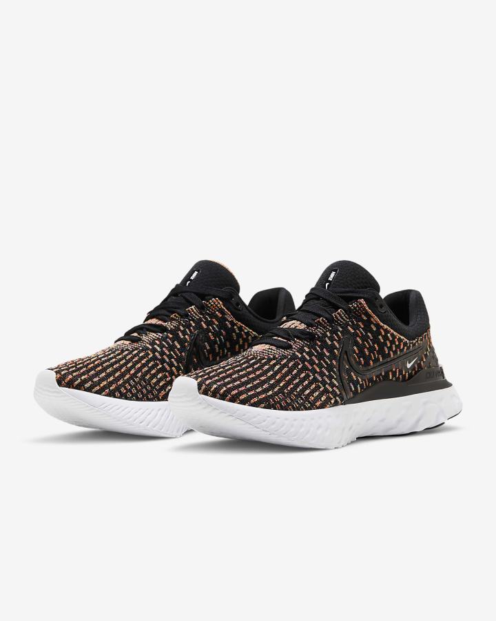 Zapatillas Running Nike React Infinity Run Flyknit 3 Road Mujer Negras Azules Rosas Blancas | DIHCE-8409