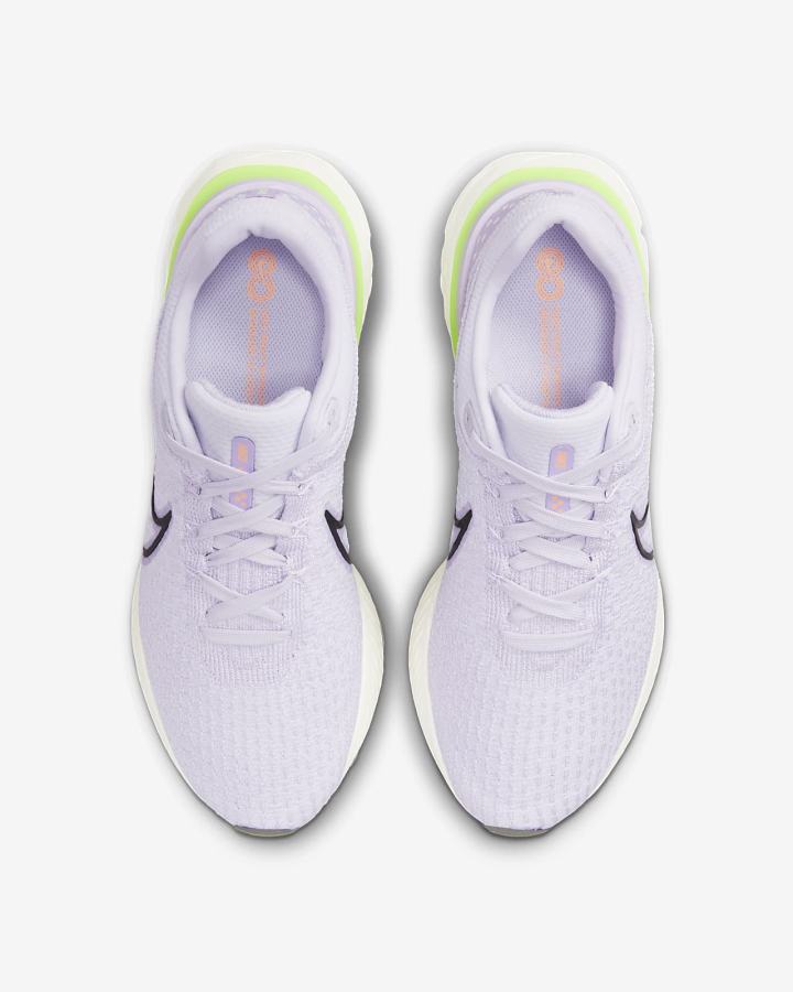 Zapatillas Running Nike React Infinity Run Flyknit 3 Road Hombre Moradas Verde Gris Oscuro | ESQND-7209