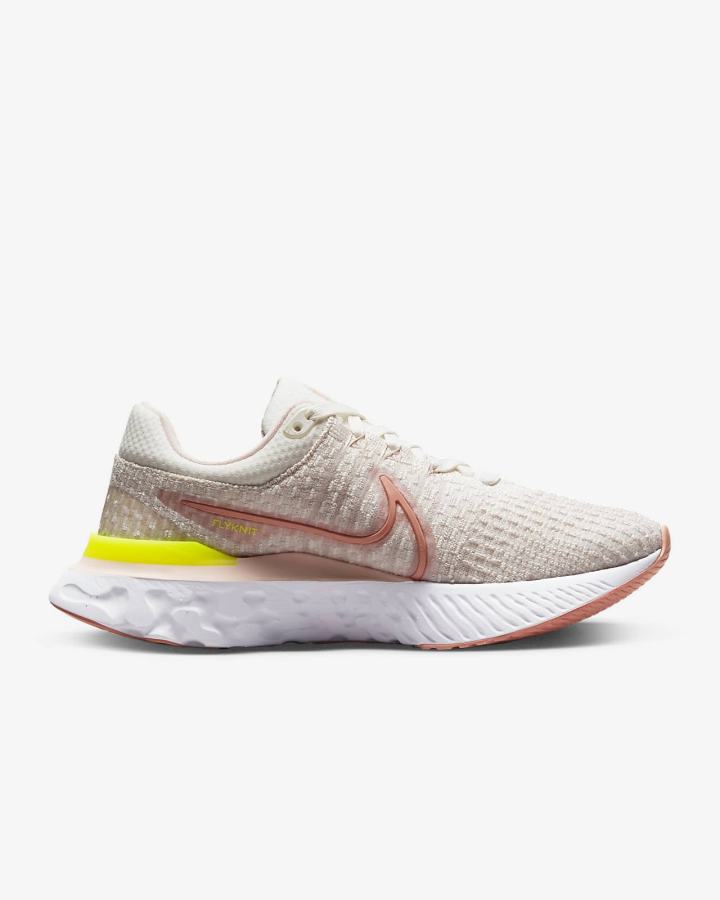 Zapatillas Running Nike React Infinity Run Flyknit 3 Road Mujer Rosas | FJKIY-0623
