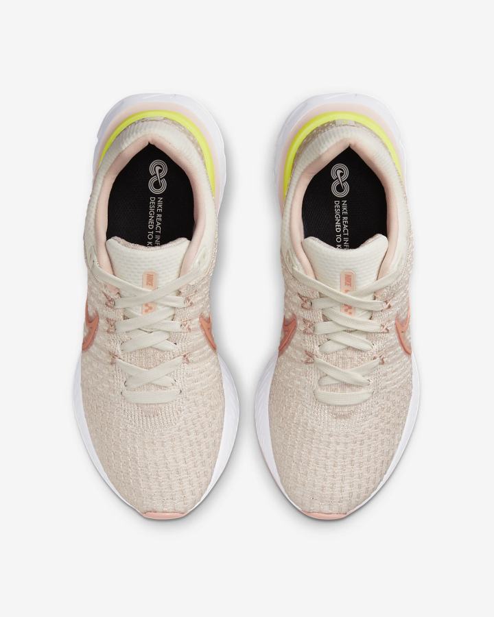 Zapatillas Running Nike React Infinity Run Flyknit 3 Road Mujer Rosas | FJKIY-0623