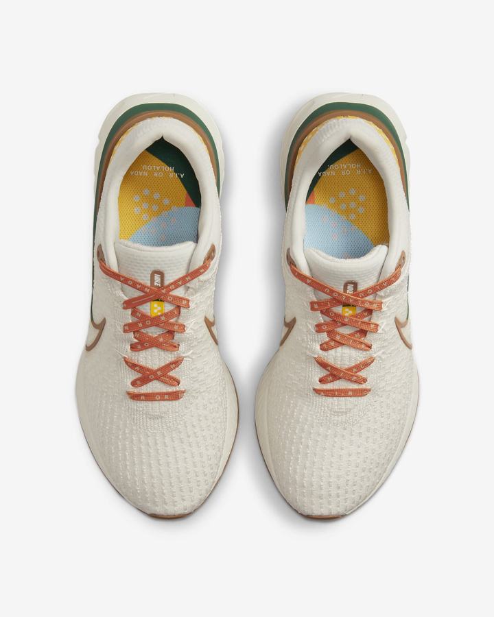 Zapatillas Running Nike React Infinity Run Flyknit 3 Road Hombre Marrones Naranjas Verde | GBICQ-8394