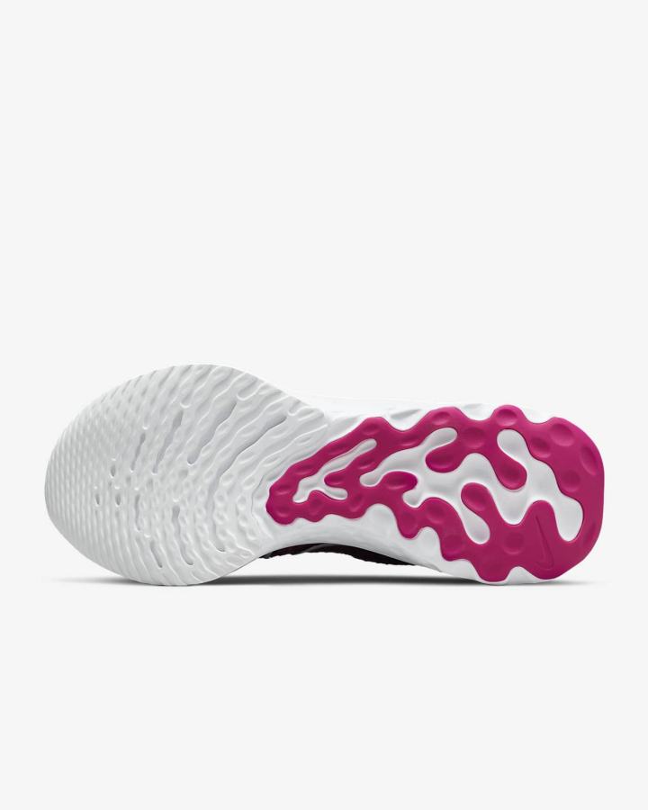 Zapatillas Running Nike React Infinity Run Flyknit 3 Road Mujer Burdeos Rosas Blancas | GQSTA-8251