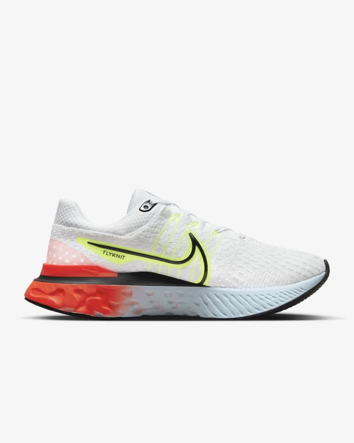 Zapatillas Running Nike React Infinity Run Flyknit 3 Road Mujer Blancas Rojas Claro Negras | ONUXB-2651