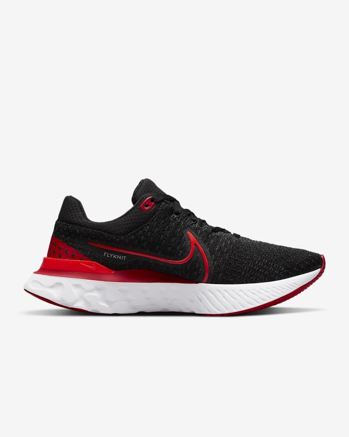 Zapatillas Running Nike React Infinity Run Flyknit 3 Road Mujer Negras Rojas Blancas Rojas Claro | QAYJD-7513