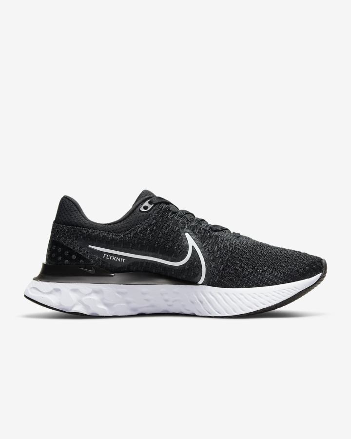 Zapatillas Running Nike React Infinity Run Flyknit 3 Road Mujer Negras Blancas | QZSNL-2851
