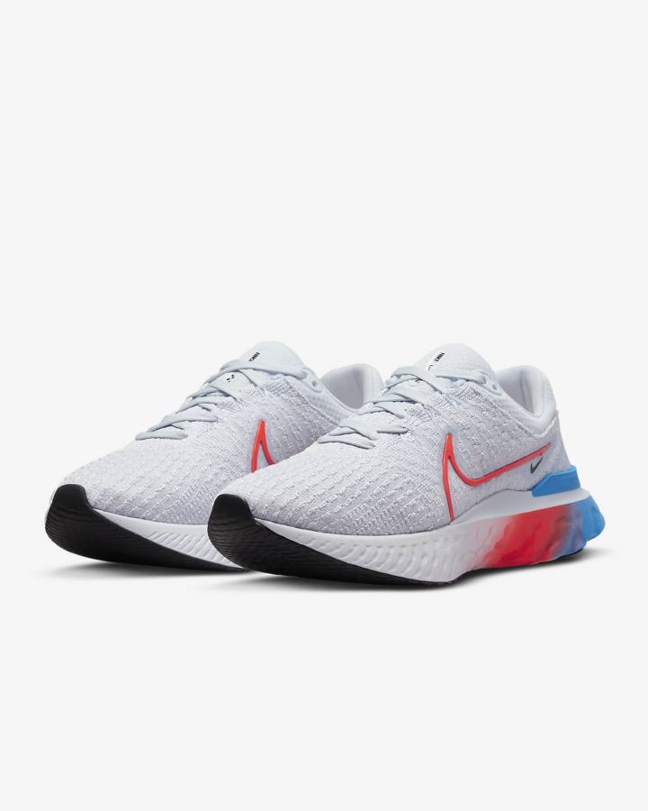 Zapatillas Running Nike React Infinity Run Flyknit 3 Road Mujer Gris Negras Azules Rojas | RADUW-6703