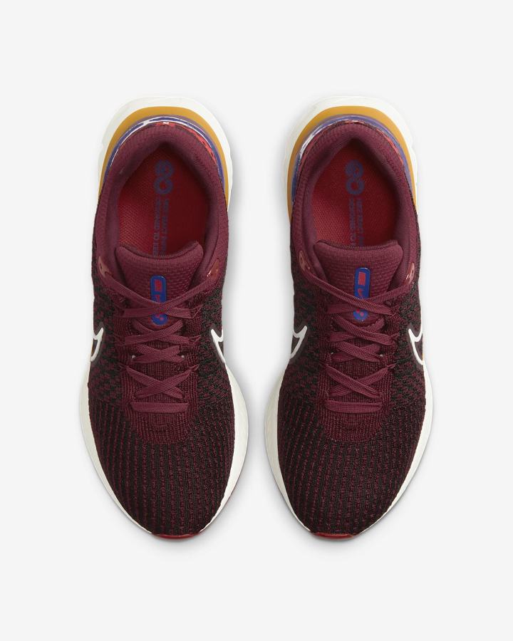 Zapatillas Running Nike React Infinity Run Flyknit 3 Road Hombre Doradas Rojas Claro Blancas | SHRAX-1502