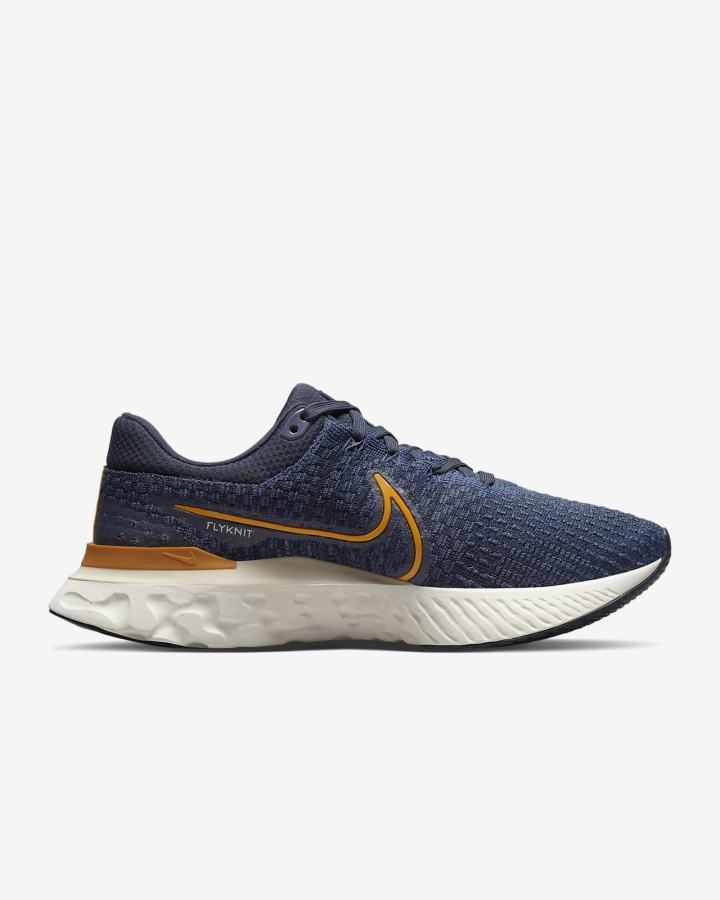 Zapatillas Running Nike React Infinity Run Flyknit 3 Road Hombre Obsidian Oscuro Amarillo Oscuro | SVOGK-1243