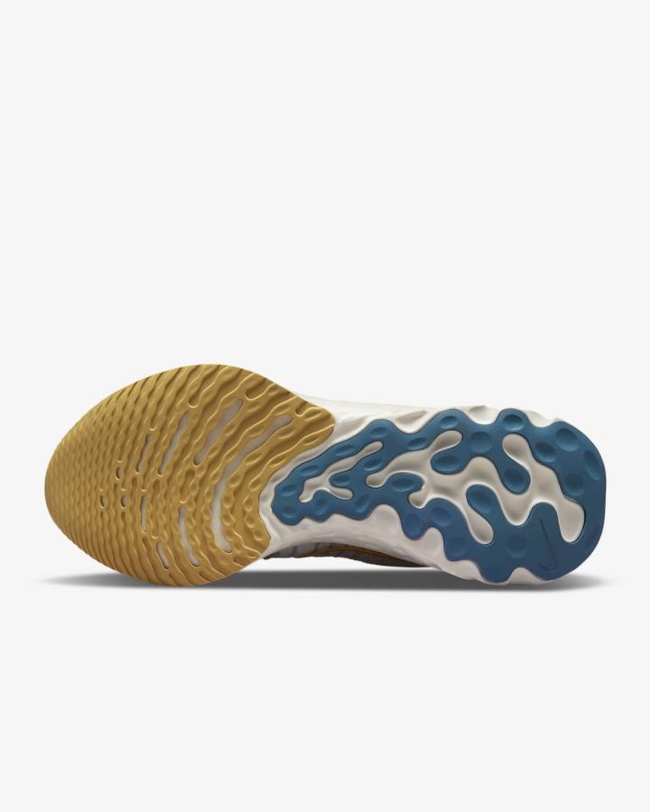 Zapatillas Running Nike React Infinity Run Flyknit 3 Road Hombre Amarillo Oscuro Azules | VONMS-3076
