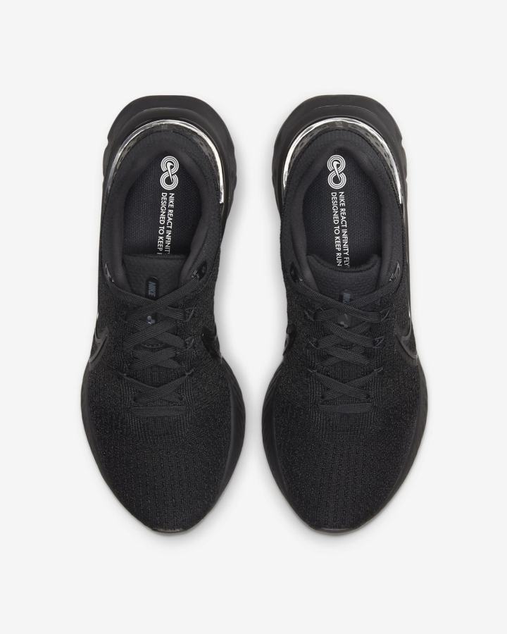 Zapatillas Running Nike React Infinity Run Flyknit 3 Road Hombre Negras | VWMHY-8014