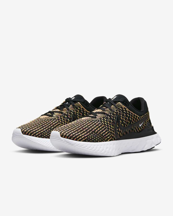 Zapatillas Running Nike React Infinity Run Flyknit 3 Road Hombre Negras Azules Rosas Blancas | WTJDX-3251