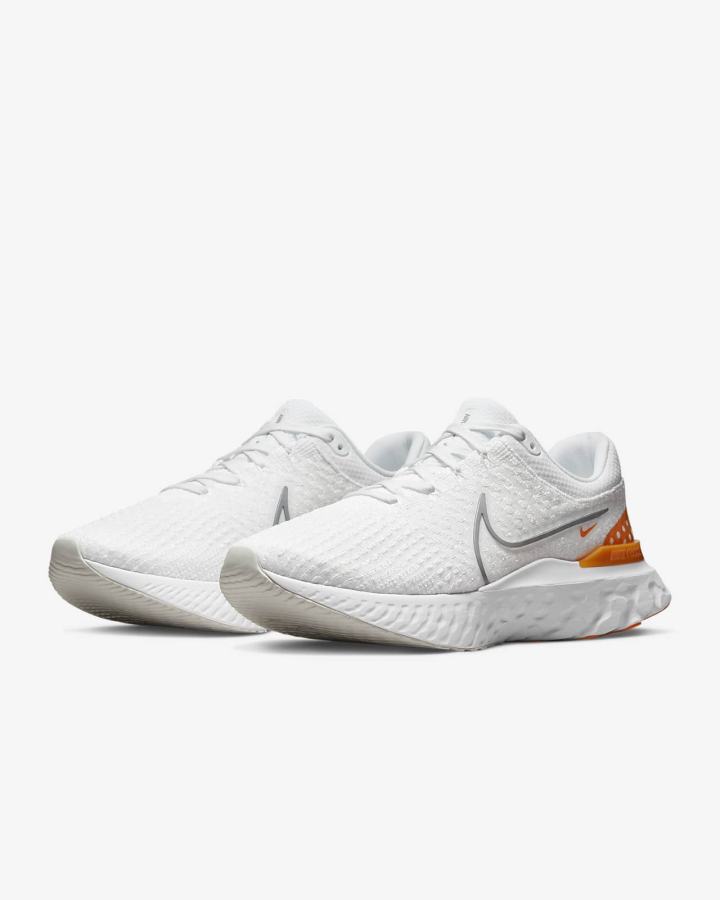 Zapatillas Running Nike React Infinity Run Flyknit 3 Road Hombre Blancas Gris | YZWMG-3087