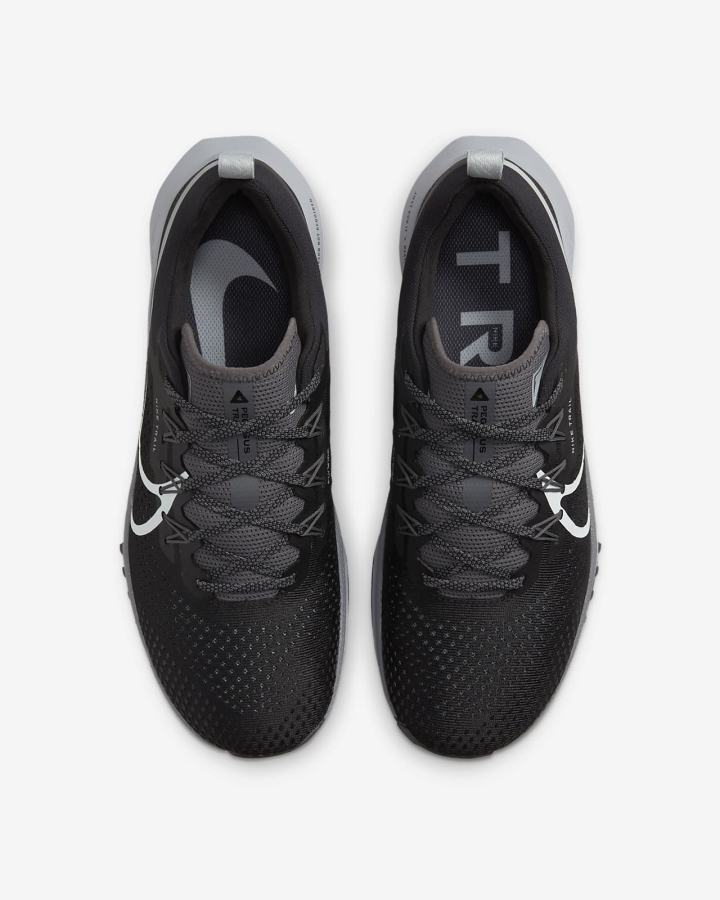 Zapatillas Running Nike React Pegasus Trail 4 Trail Hombre Negras Gris Oscuro | HOMVC-4619