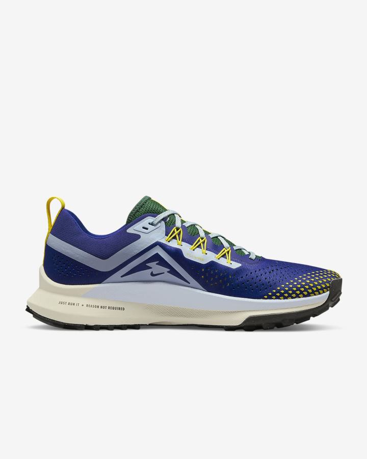 Zapatillas Running Nike React Pegasus Trail 4 Trail Hombre Azul Real Oscuro Azules Verde Azules | IRAVE-4182