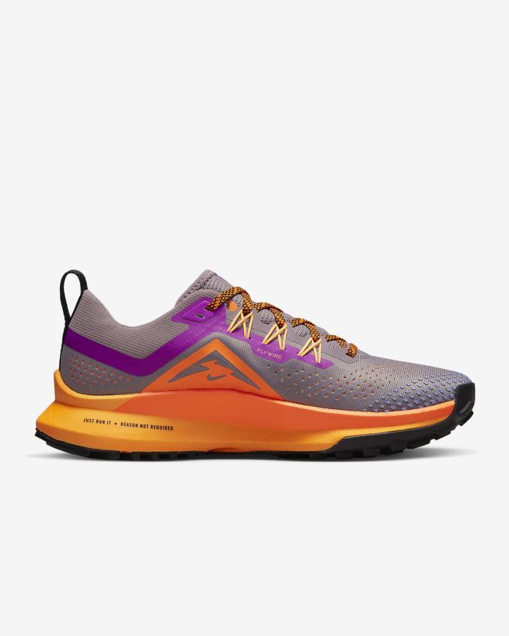 Zapatillas Running Nike React Pegasus Trail 4 Trail Mujer Moradas Naranjas Coral Creme | QVBAI-5678