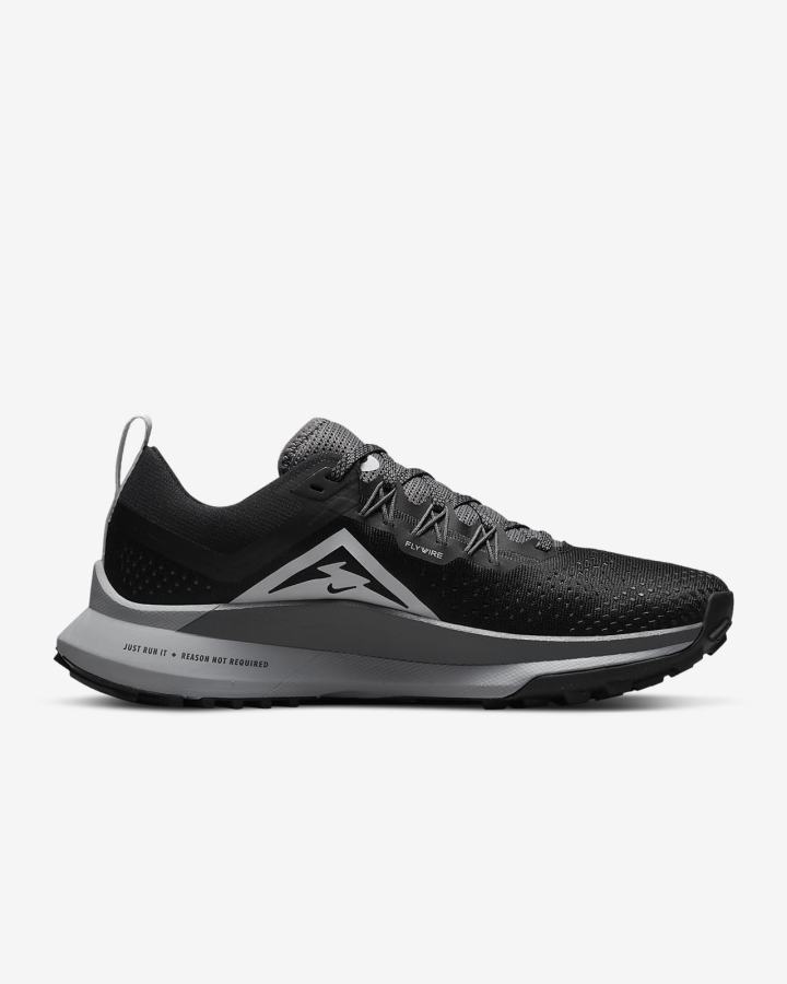 Zapatillas Running Nike React Pegasus Trail 4 Trail Mujer Negras Gris Oscuro | VQADH-0458