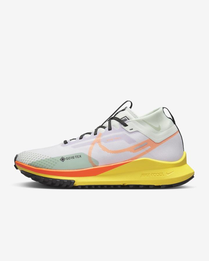 Zapatillas Running Nike React Pegasus Trail 4 GORE-TEX Waterproof Trail Hombre Moradas Verde Amarillo Naranjas | XJPQU-5172
