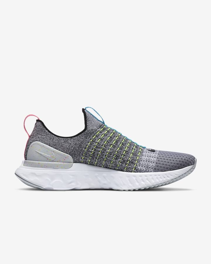 Zapatillas Running Nike React Phantom Run Flyknit 2 Road Hombre Blancas Rojas Azules Negras | ATIWB-7845