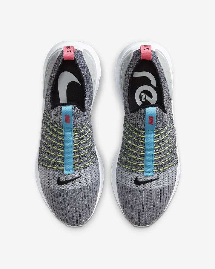 Zapatillas Running Nike React Phantom Run Flyknit 2 Road Hombre Blancas Rojas Azules Negras | ATIWB-7845
