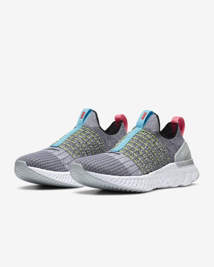 Zapatillas Running Nike React Phantom Run Flyknit 2 Road Hombre Blancas Rojas Azules Negras | ATIWB-7845