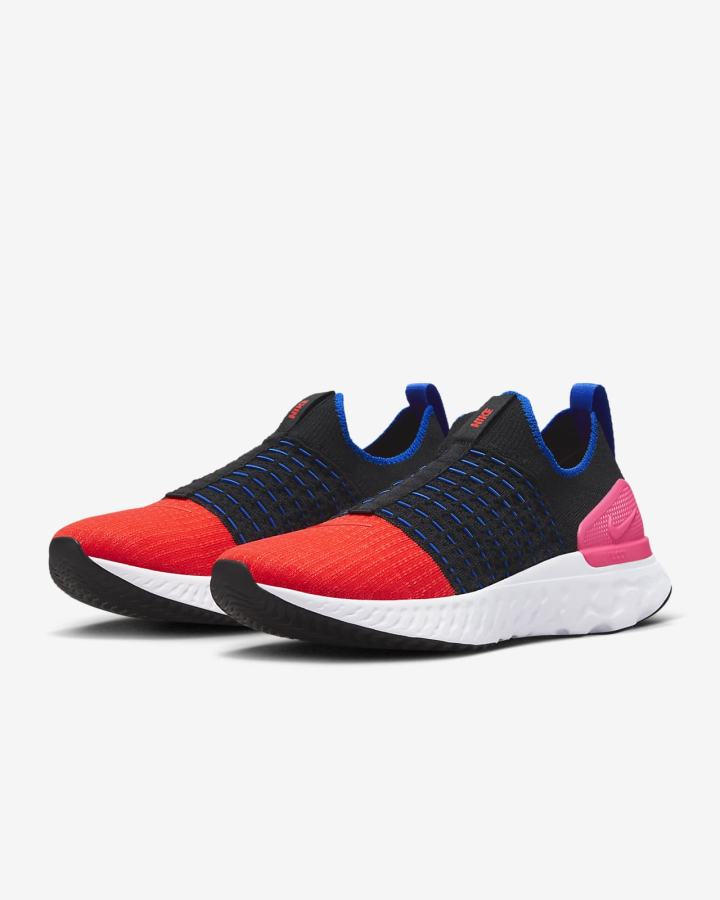 Zapatillas Running Nike React Phantom Run Flyknit 2 Road Mujer Negras Rosas Azules Rojas Claro | BMFPQ-6951