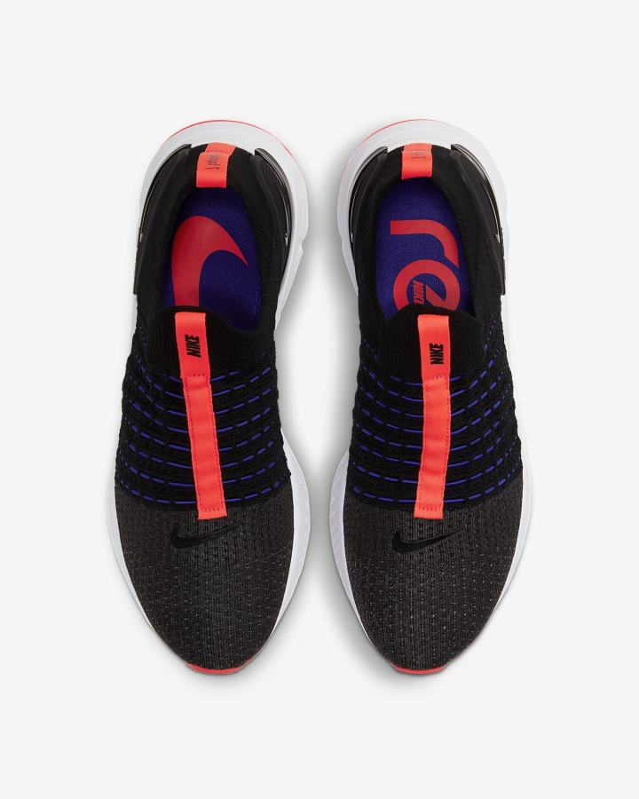 Zapatillas Running Nike React Phantom Run Flyknit 2 Road Hombre Negras Rojas Claro Negras | GUHOR-0618