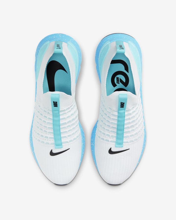 Zapatillas Running Nike React Phantom Run Flyknit 2 Road Hombre Blancas Azules Negras | JELCW-6493
