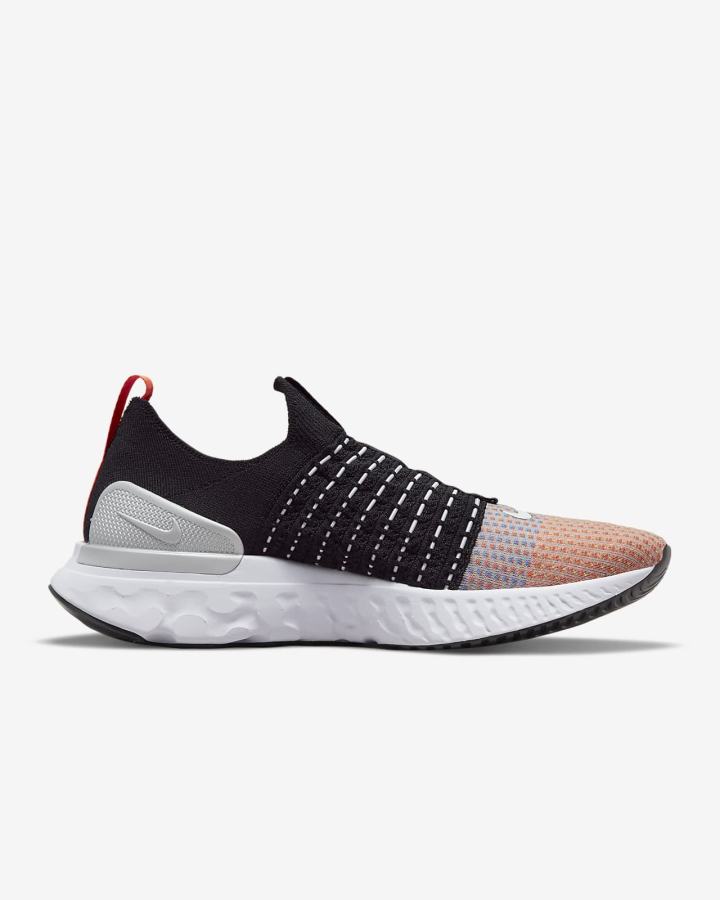 Zapatillas Running Nike React Phantom Run Flyknit 2 Road Hombre Negras Naranjas Verde Blancas | OGVMC-3905