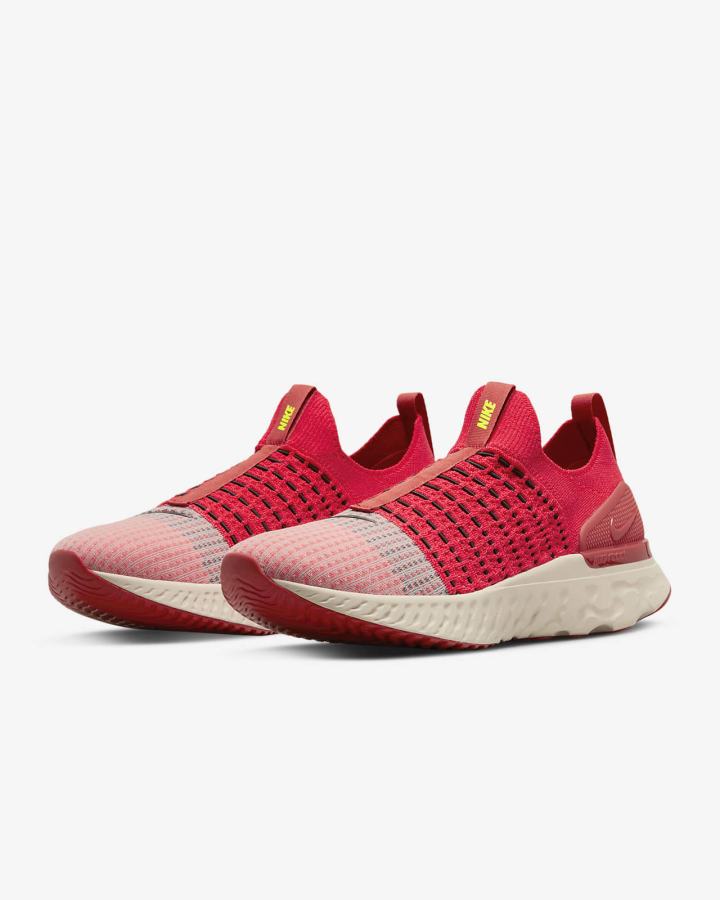 Zapatillas Running Nike React Phantom Run Flyknit 2 Road Hombre Rojas Blancas Rojas Negras | UYOMF-7923