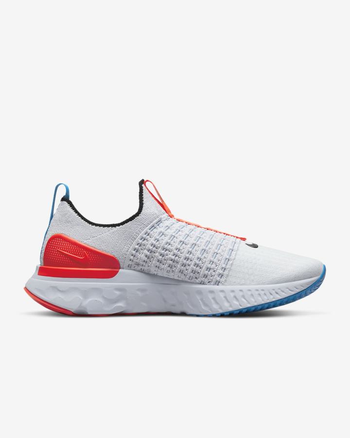 Zapatillas Running Nike React Phantom Run Flyknit 2 Road Mujer Gris Azules Rojas Negras | VGTRD-5298