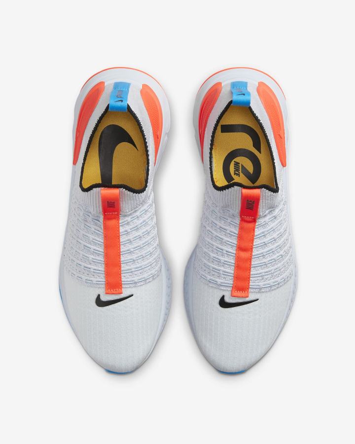 Zapatillas Running Nike React Phantom Run Flyknit 2 Road Mujer Gris Azules Rojas Negras | VGTRD-5298