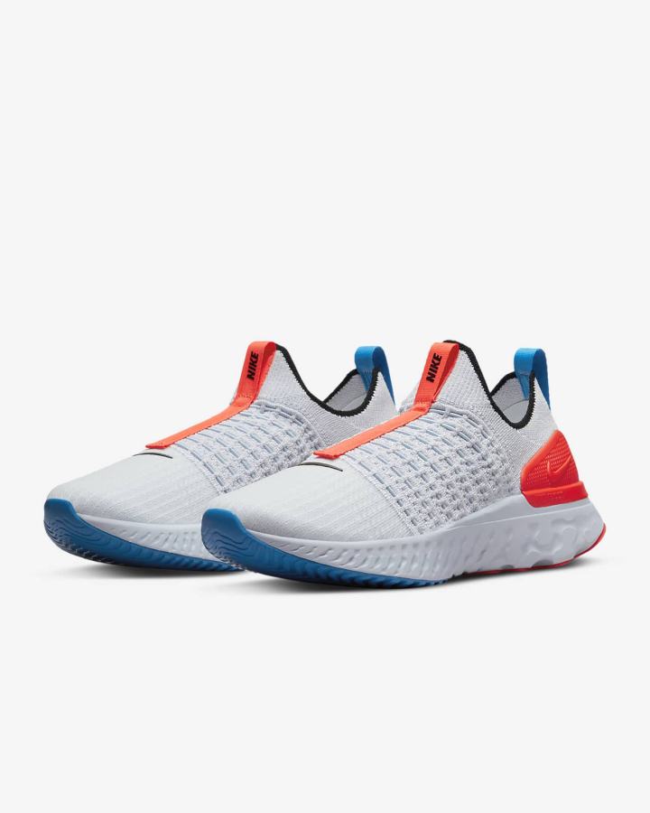 Zapatillas Running Nike React Phantom Run Flyknit 2 Road Mujer Gris Azules Rojas Negras | VGTRD-5298