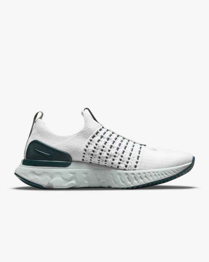 Zapatillas Running Nike React Phantom Run Flyknit 2 Road Mujer Plateadas Turquesa Verde Plateadas | WEMFG-0278
