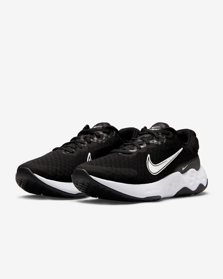 Zapatillas Running Nike Renew Ride 3 Road Mujer Negras Gris Oscuro Blancas | HGWJV-5610