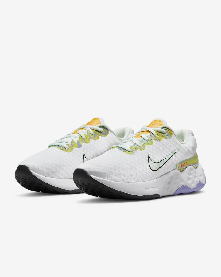 Zapatillas Running Nike Renew Ride 3 Road Mujer Blancas Verde Doradas Gris Oscuro | TQOIP-9846