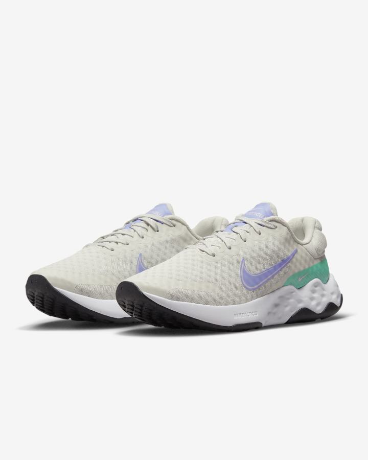Zapatillas Running Nike Renew Ride 3 Road Mujer Beige Claro Verde Negras | WCSRF-4970