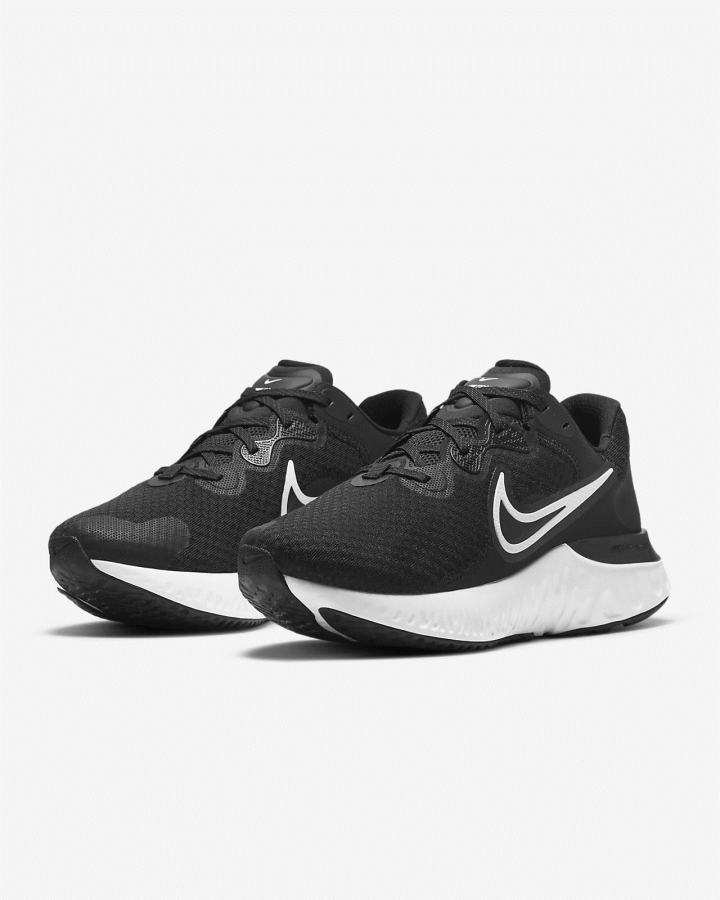 Zapatillas Running Nike Renew Run 2 Road Running Hombre Negras Gris Oscuro Blancas | EFDRU-5627