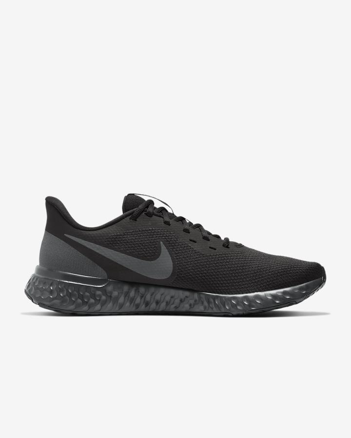 Zapatillas Running Nike Revolution 5 Road Hombre Negras Gris Oscuro | ATIVC-6321