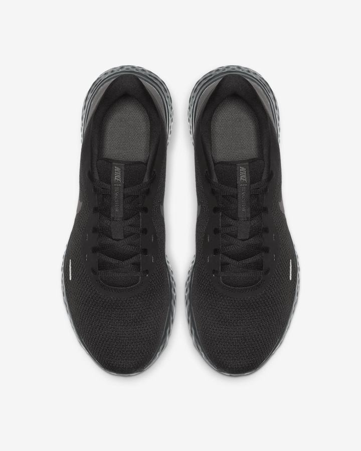 Zapatillas Running Nike Revolution 5 Road Hombre Negras Gris Oscuro | ATIVC-6321