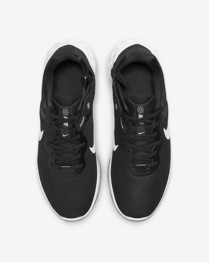 Zapatillas Running Nike Revolution 6 FlyEase Next Nature Easy On/Off Road (Extra Wide) Hombre Negras Gris Blancas | ADOBU-1435