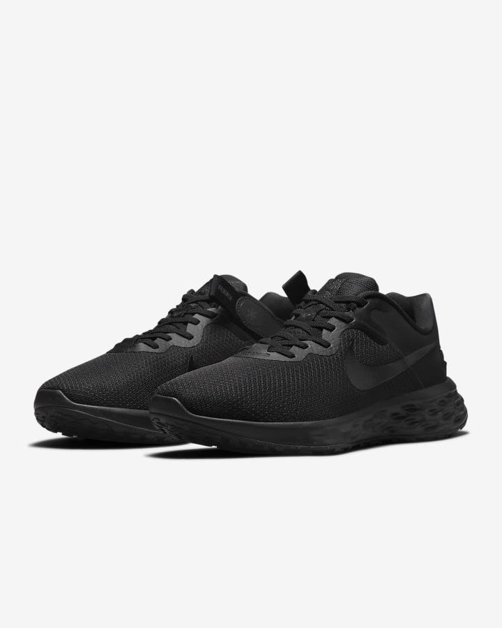 Zapatillas Running Nike Revolution 6 FlyEase Next Nature Easy On/Off Road (Extra Wide) Hombre Negras Gris Oscuro Negras | UHMRX-4986
