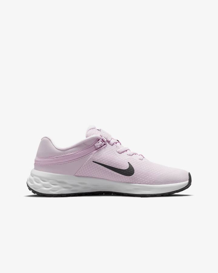 Zapatillas Running Nike Revolution 6 FlyEase Kids Easy On/Off Road Niño Rosas Negras | UQBJW-7504