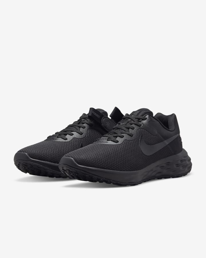 Zapatillas Running Nike Revolution 6 FlyEase Next Nature Easy On/Off Road (Extra Wide) Hombre Negras Gris Oscuro Negras | WSKET-9763