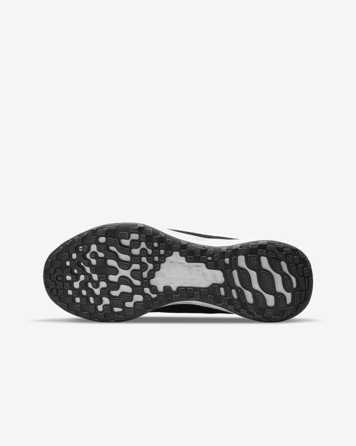 Zapatillas Running Nike Revolution 6 Kids Road Niño Negras Gris Oscuro Blancas | BMKWQ-2047