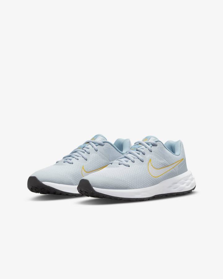Zapatillas Running Nike Revolution 6 Kids Road Niño Azules Multicolor | EOGCR-1768