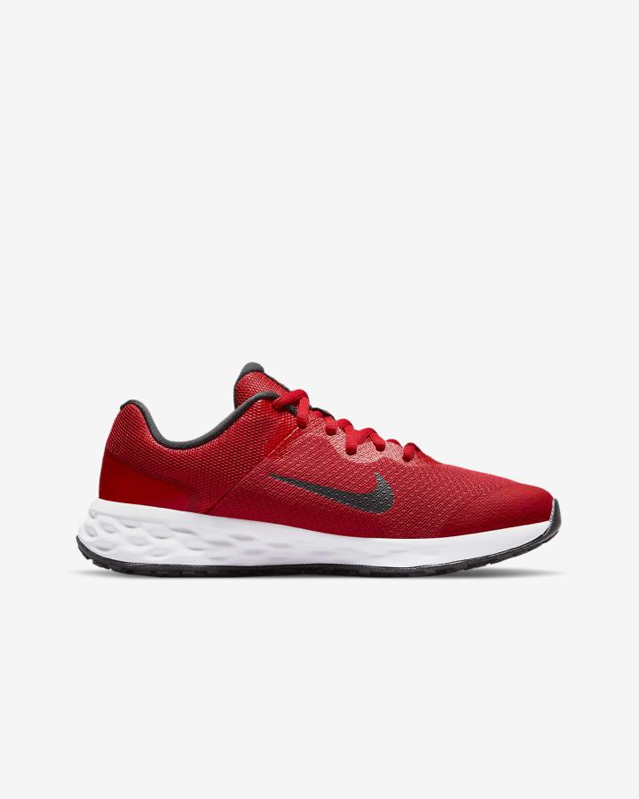 Zapatillas Running Nike Revolution 6 Kids Road Niña Rojas Negras | EOYDQ-8075